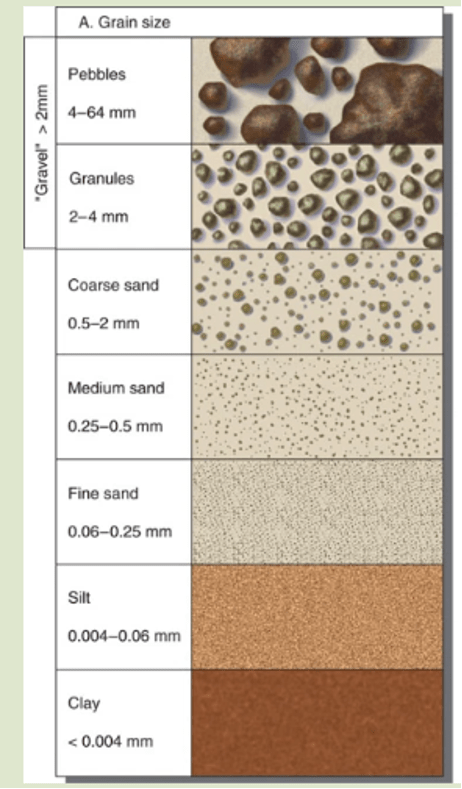 GRAIN SIZE CHART